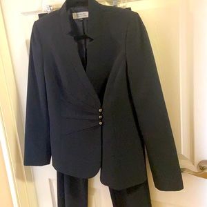 Tahari black pant suit